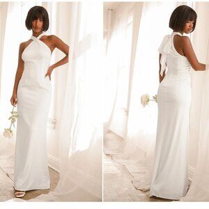 White gown, LULUs, new with tags